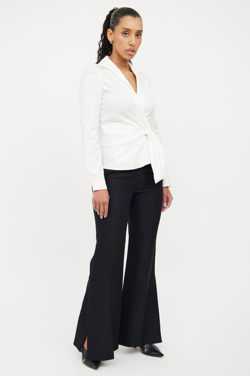 Celine Black Flare Trousers