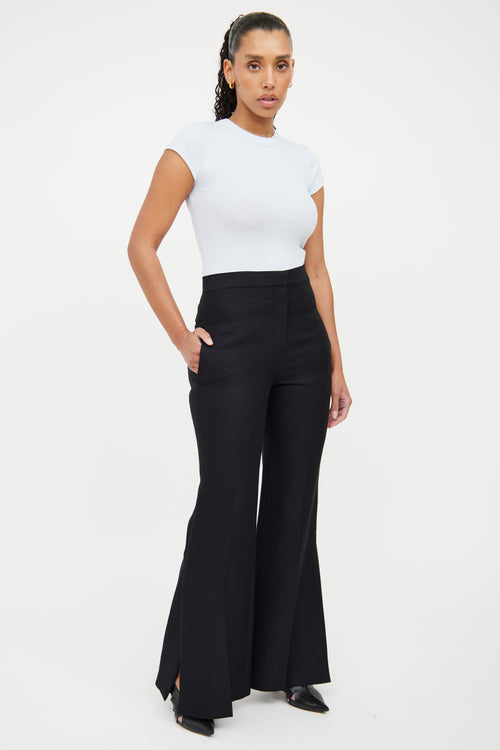 Celine Black Flare Trousers