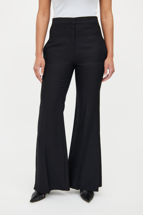 Celine Black Flare Trousers