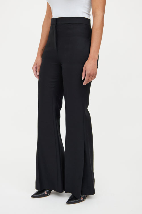 Celine Black Flare Trousers