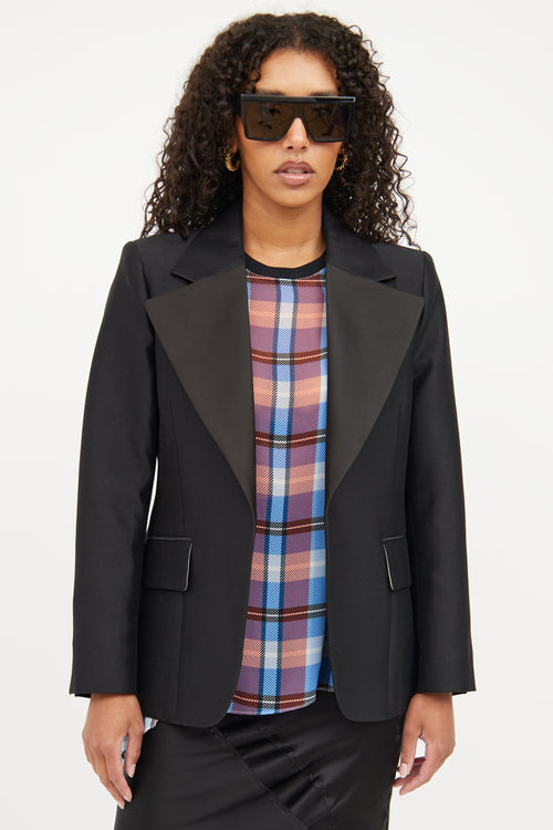 Celine Black Oversized Lapel Blazer