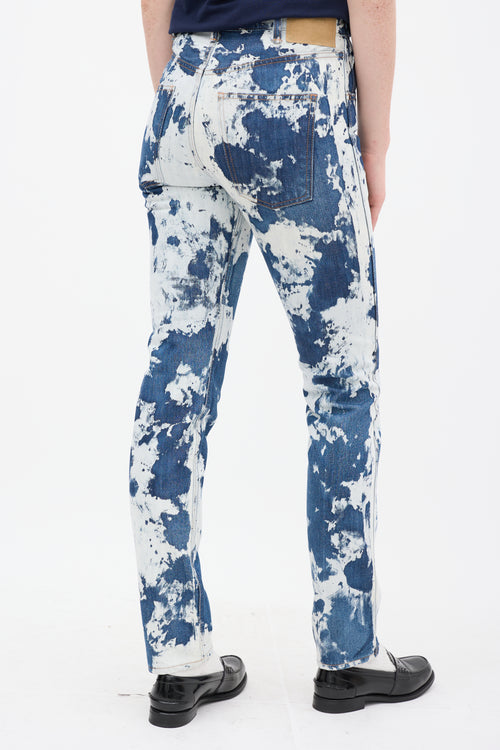 Celine Blue Acid Wash Slim Leg Jeans