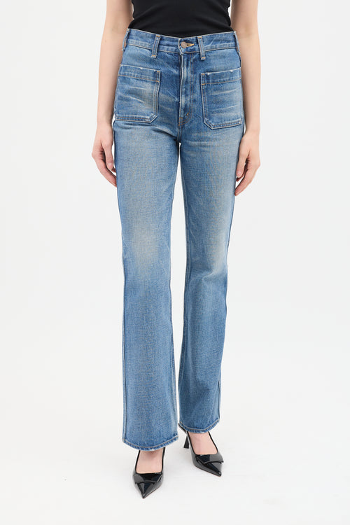 Celine Medium Wash Jane Flare Leg Jeans