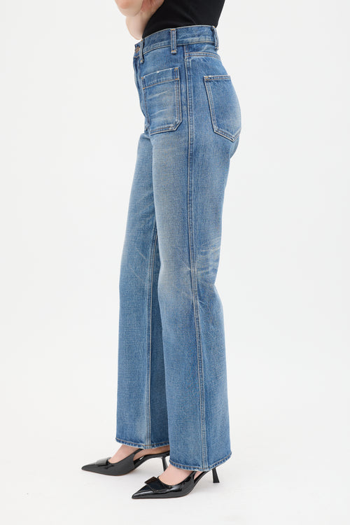 Celine Medium Wash Jane Flare Leg Jeans