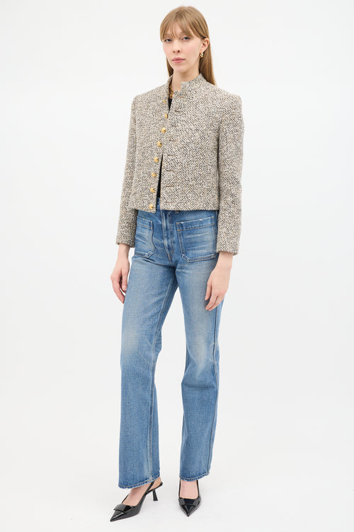 Celine Medium Wash Jane Flare Leg Jeans