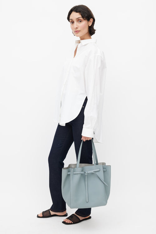 Celine Grey Leather Phantom Tote Bag