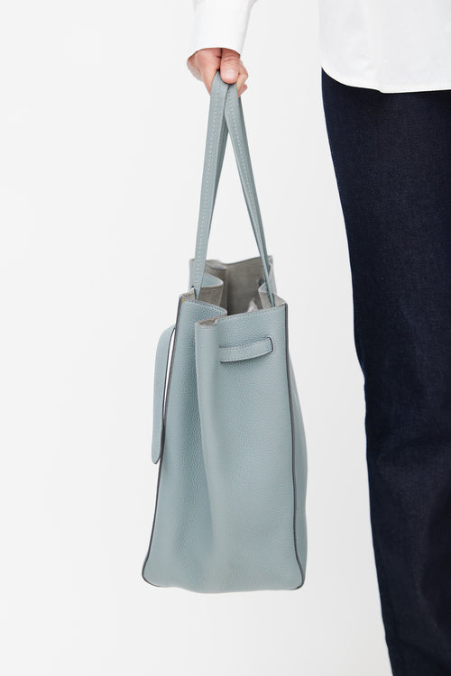 Celine Grey Leather Phantom Tote Bag