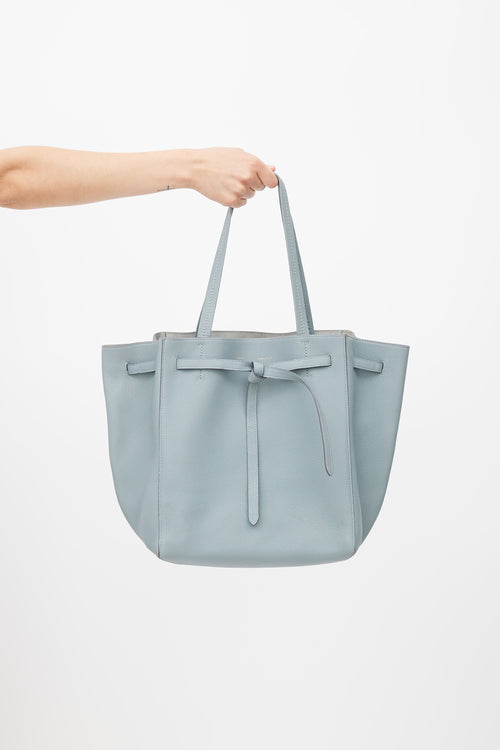 Celine Grey Leather Phantom Tote Bag