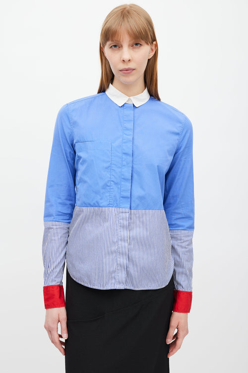 Celine Blue 
Multicolour Striped Shirt