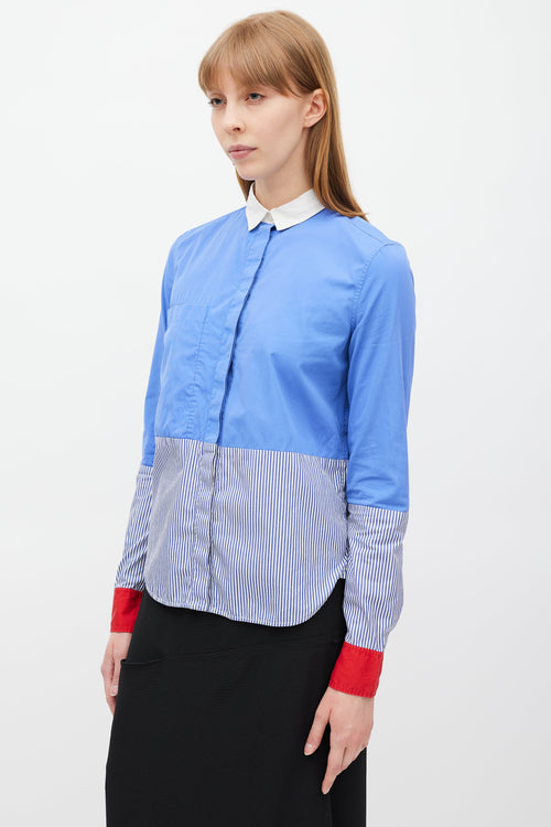 Celine Blue 
Multicolour Striped Shirt