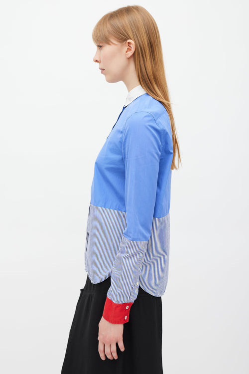 Celine Blue 
Multicolour Striped Shirt