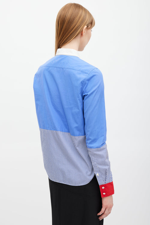 Celine Blue 
Multicolour Striped Shirt