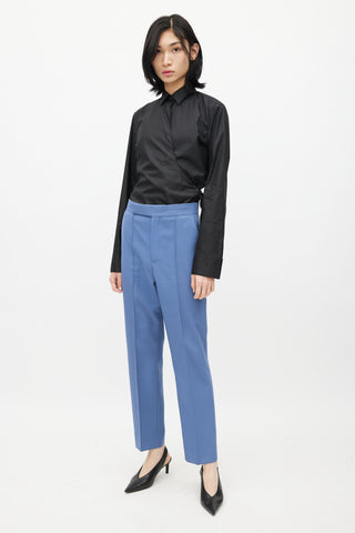 Celine Blue Slim Leg Trouser