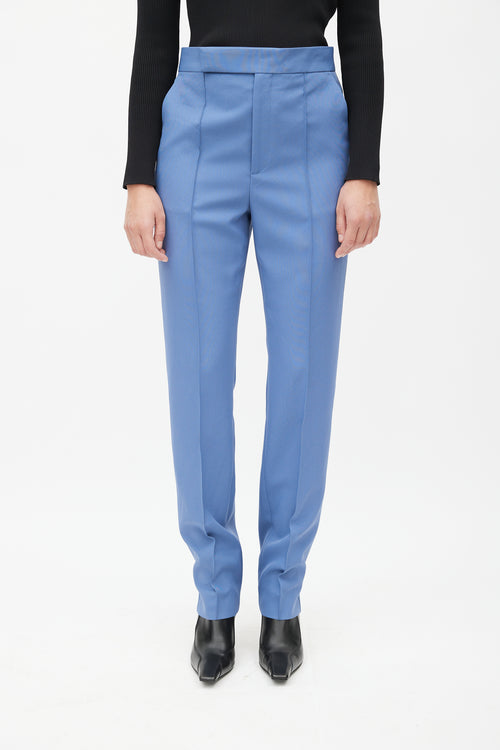 Celine Blue Straight Leg Trouser