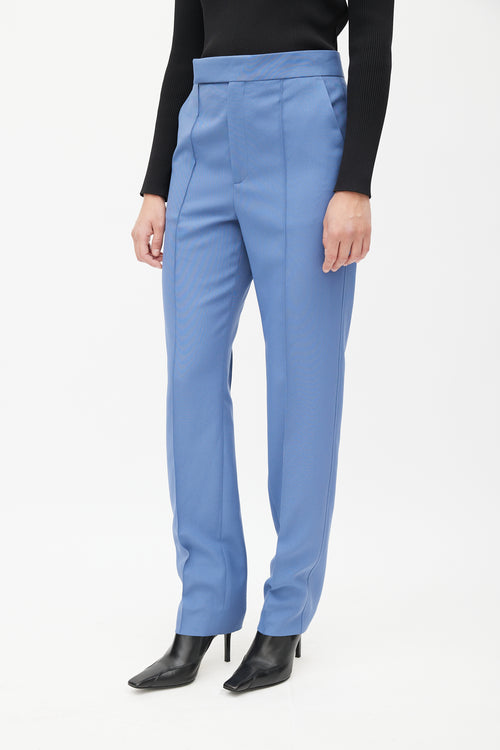 Celine Blue Straight Leg Trouser