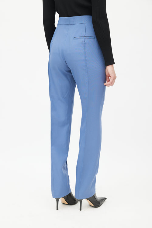 Celine Blue Straight Leg Trouser