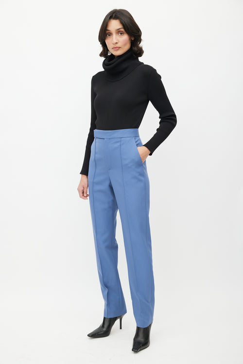 Celine Blue Straight Leg Trouser