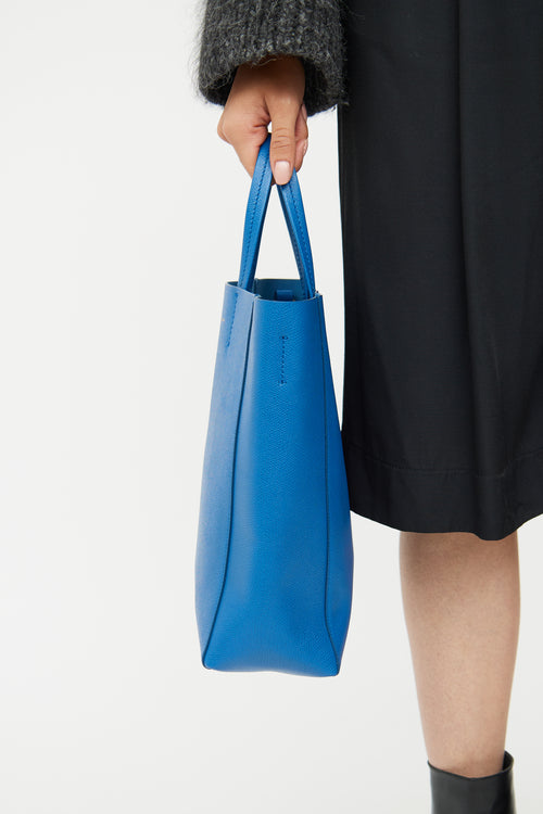 Celine Blue Small Vertical Cabas Bag