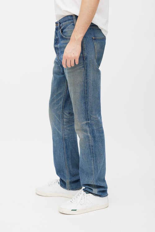 Celine Blue Washed Straight Leg Jeans