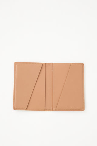 Celine Brown 
Black Leather Bifold Card Holder