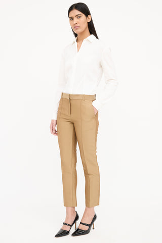 Celine Pleated Taper Clasp Pant