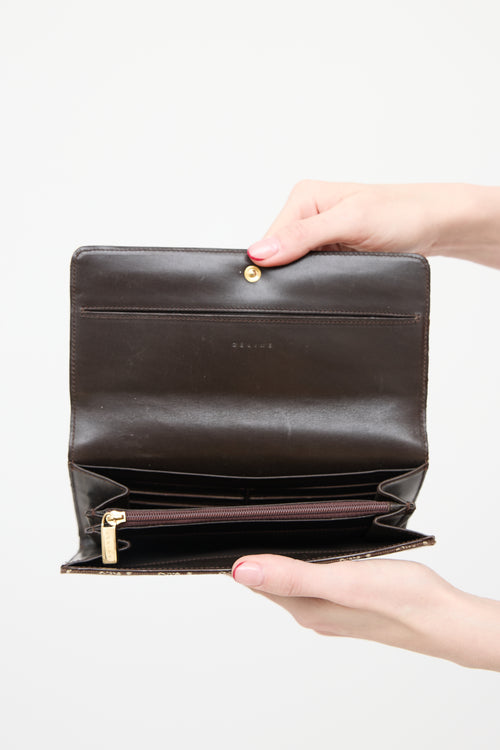 Celine Macadam Monogram Flap Wallet