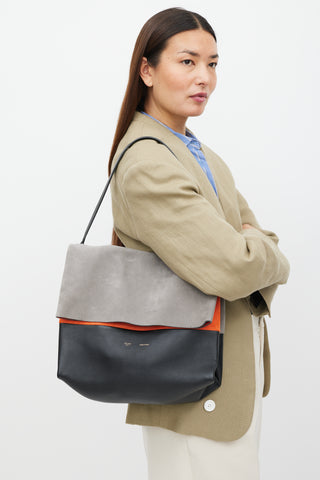 Celine Grey 
Multicolour Leather All Soft Bag