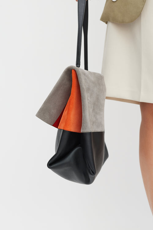 Celine Grey 
Multicolour Leather All Soft Bag