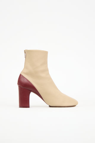 Celine Leather Colour Block Boot