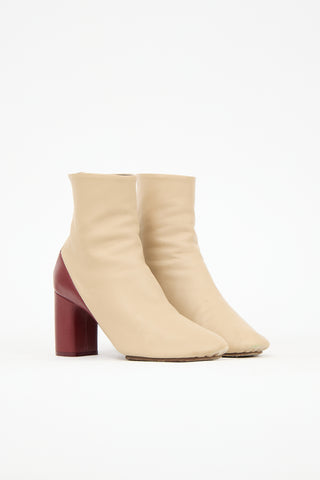 Celine Leather Colour Block Boot