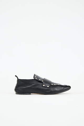 Celine Leather Studded Loafer