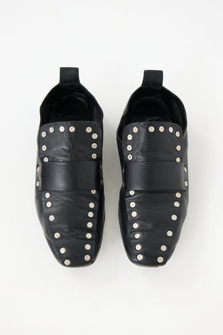 Celine Leather Studded Loafer