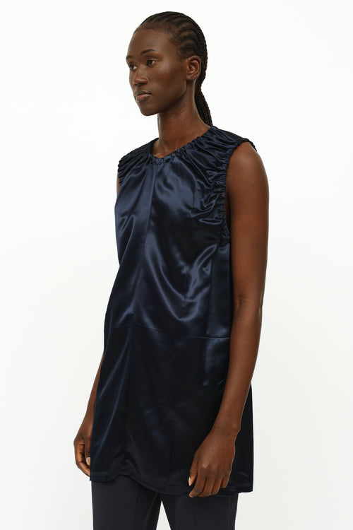 Celine Navy Cinched Dress