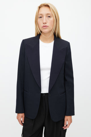 Celine Navy Wool Blazer