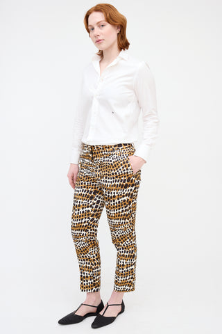 Celine Printed Slim Trouser