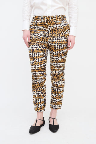 Celine Printed Slim Trouser