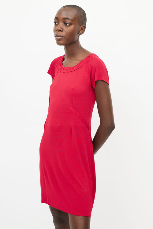 Celine Red Darted Dress