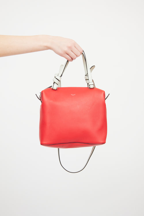 Celine Red 
White Cube Bag