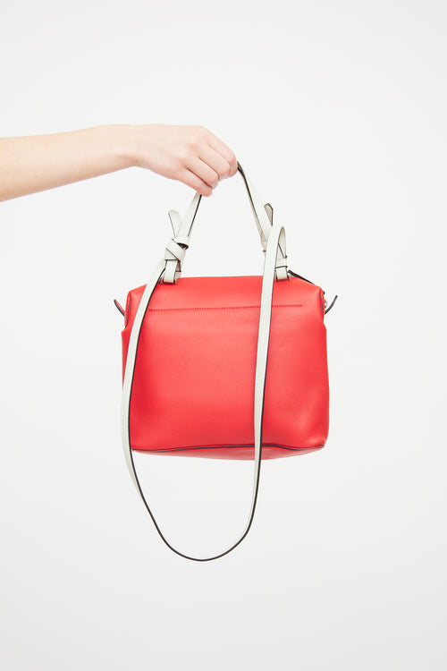 Celine Red 
White Cube Bag