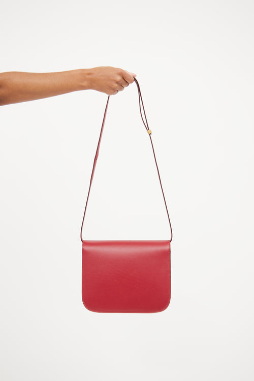 Celine Red Medium Box Bag