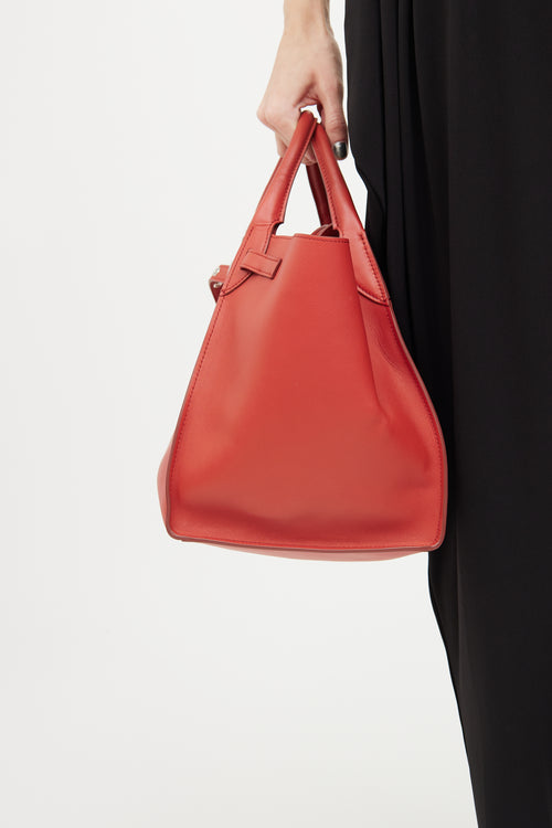 Celine Red Leather Small Big Bag