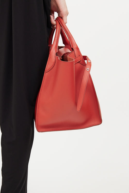 Celine Red Leather Small Big Bag