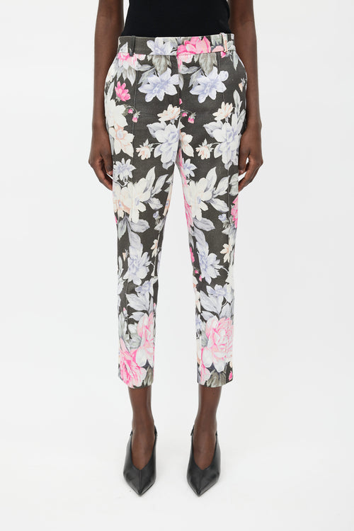 Celine Resort 2012 Black 
Multi Floral Trouser