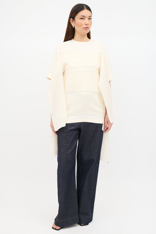 Spring 2015 Silk Drape Panel Top