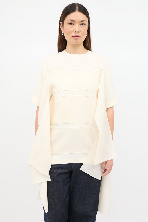 Spring 2015 Silk Drape Panel Top