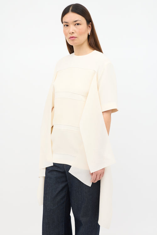 Spring 2015 Silk Drape Panel Top