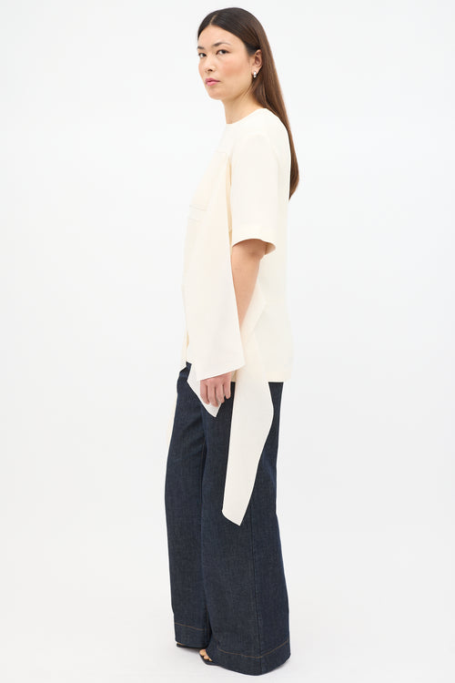 Spring 2015 Silk Drape Panel Top