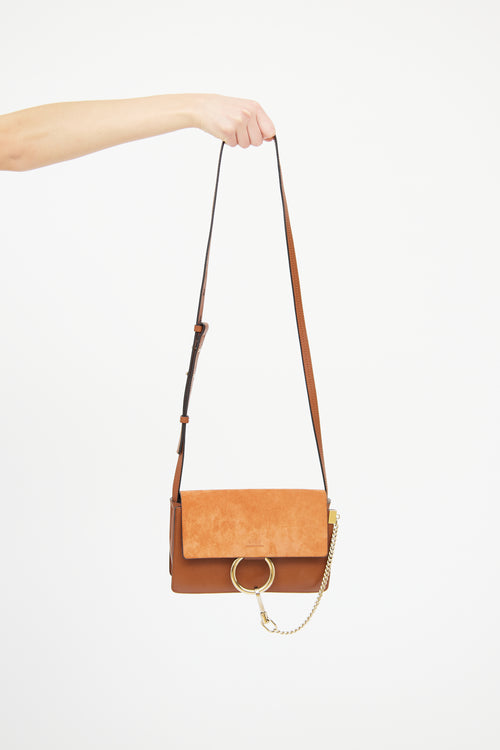 Chloé Terracotta Small Suede Faye Bag