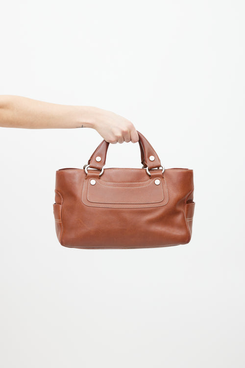 Celine Vintage Brown Leather Boogie Bag