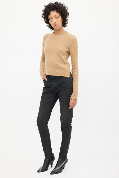 Celine Washed Black Slim Leg Jeans